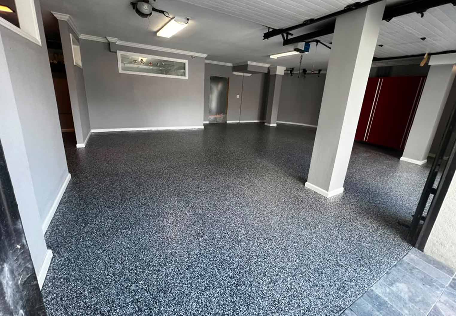 new epoxy flooring in office