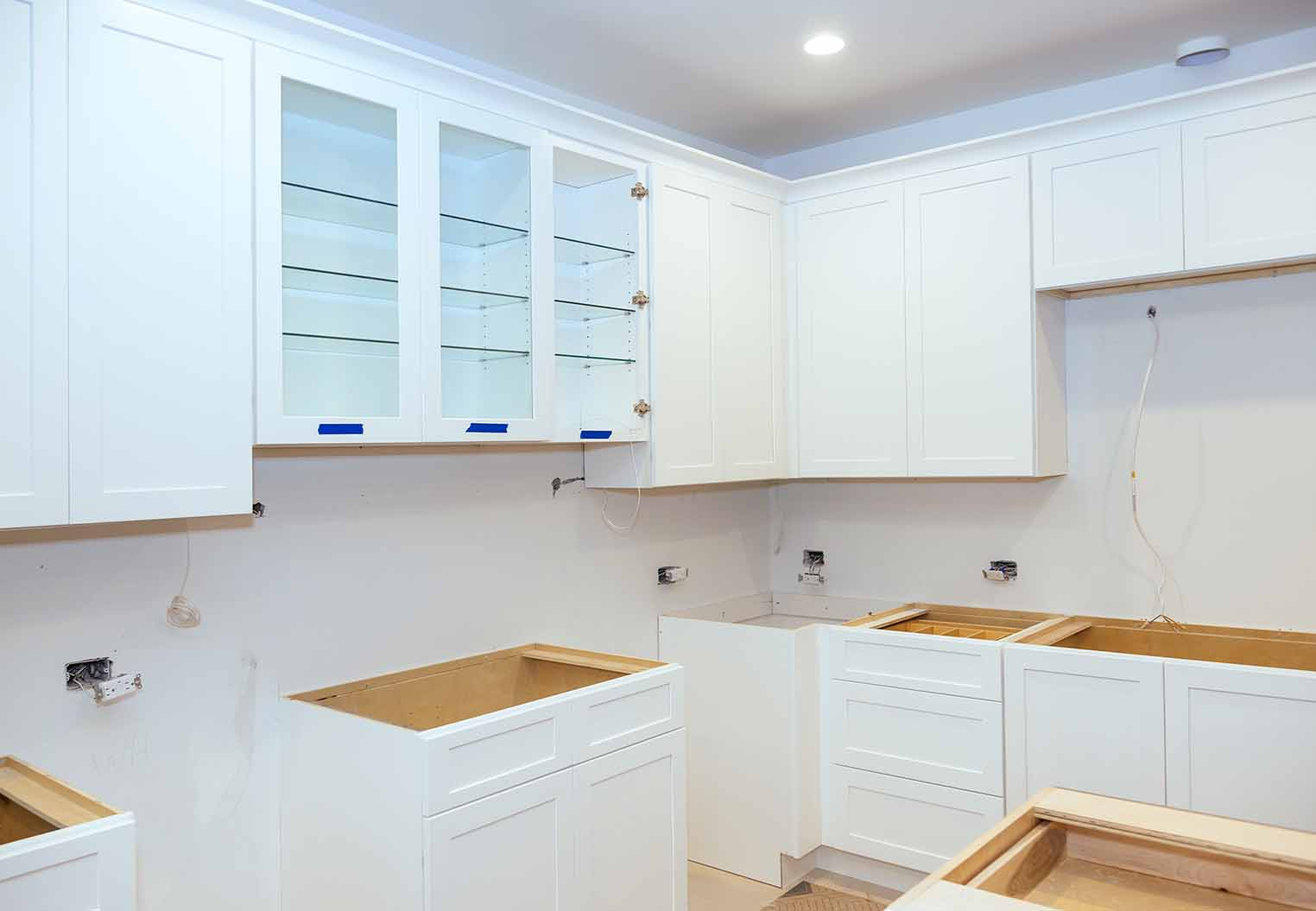 new kitchen cabinets installation before counter tops